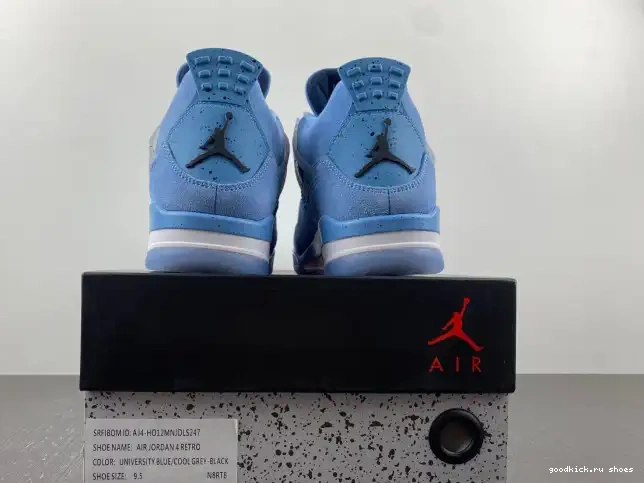 Cheap Jordan (PE) UNC HO12MNJDLS247 Retro 4 0613